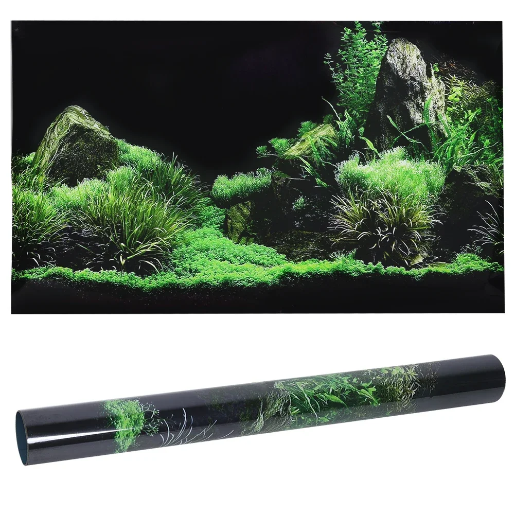 Aquarium Planted Background - Póster de pegatina 3d para fondo