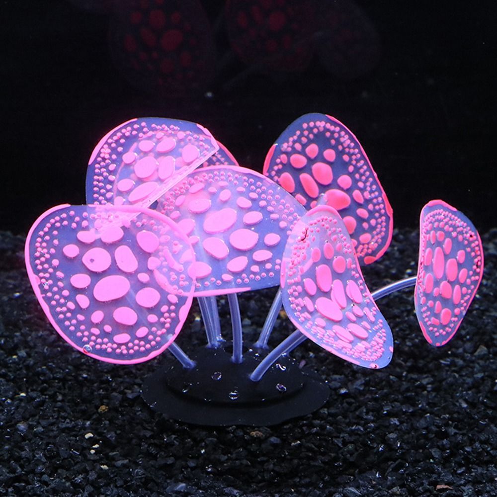 Aquarium Planet - Plantas luminosas de silicona para acuario,