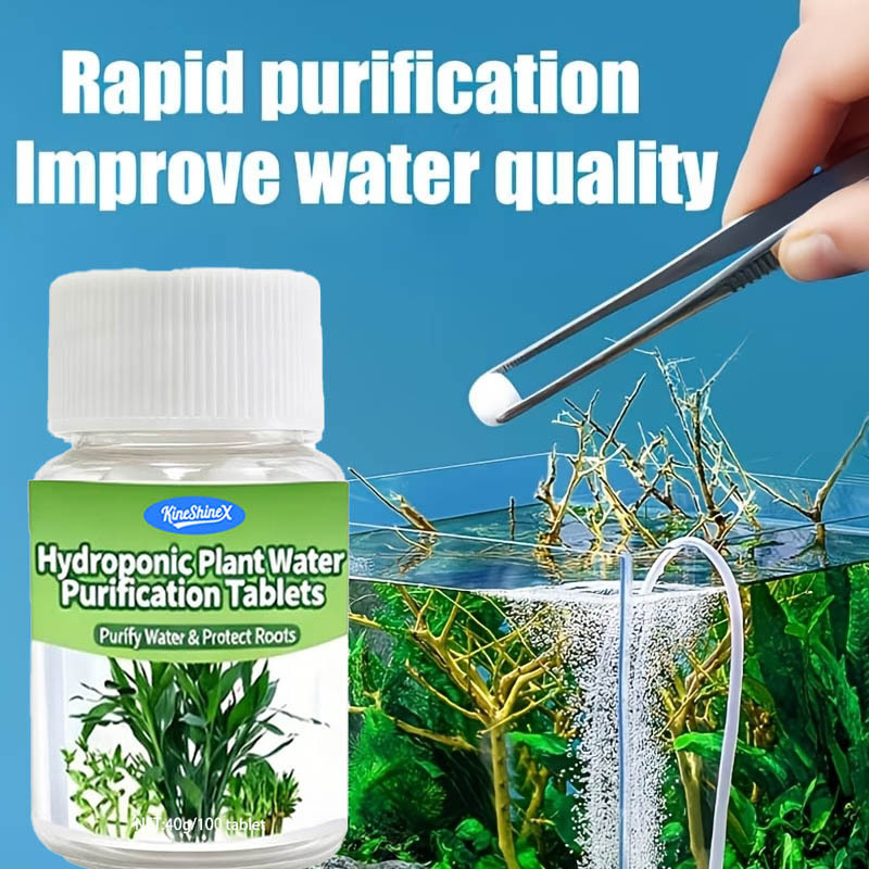 Aquarium Plant Ornament - Tabletas de Purificación de Agua Hidropónica