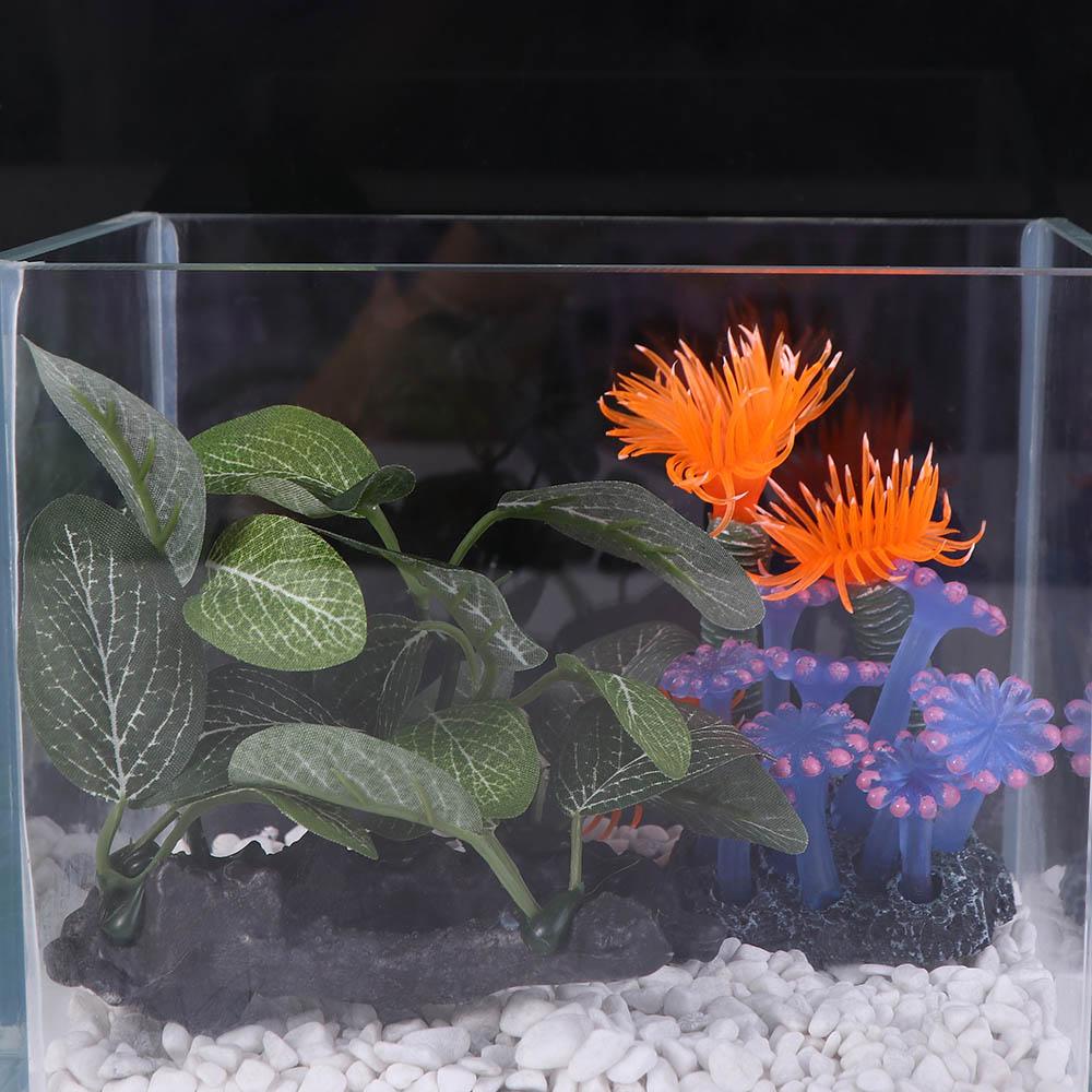 Planted Aquarium Jar - Plantas Artificiales Realistas de Seda para