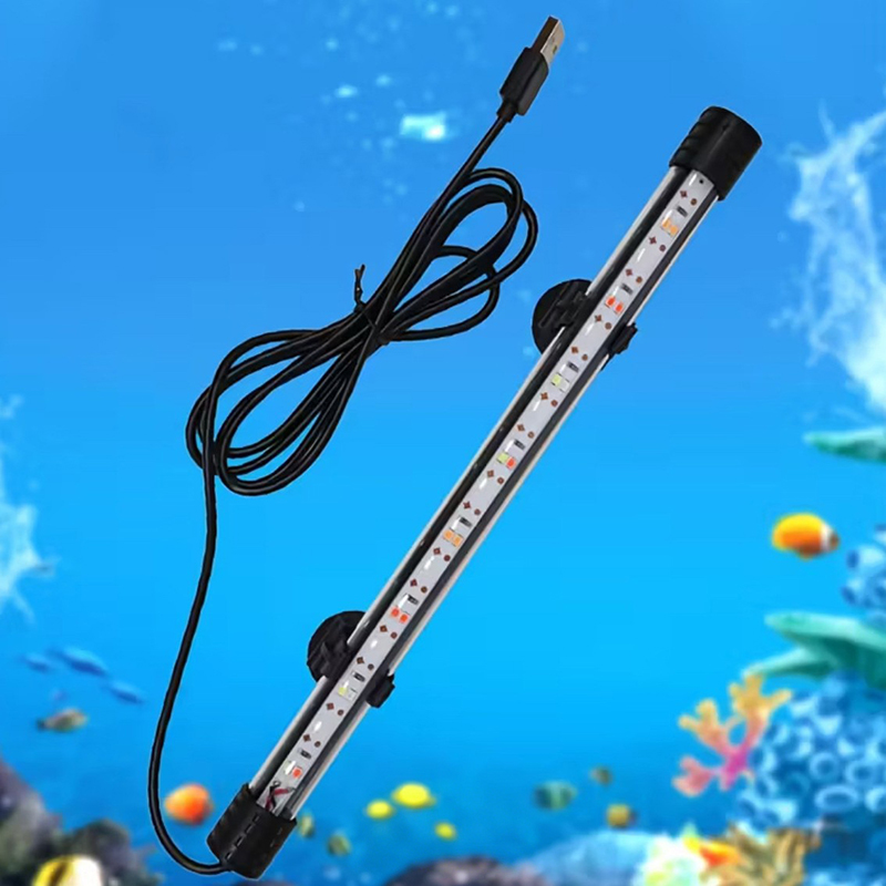 Aquarium Plant Grow Light - 17-47CM enchufe USB luz LED para
