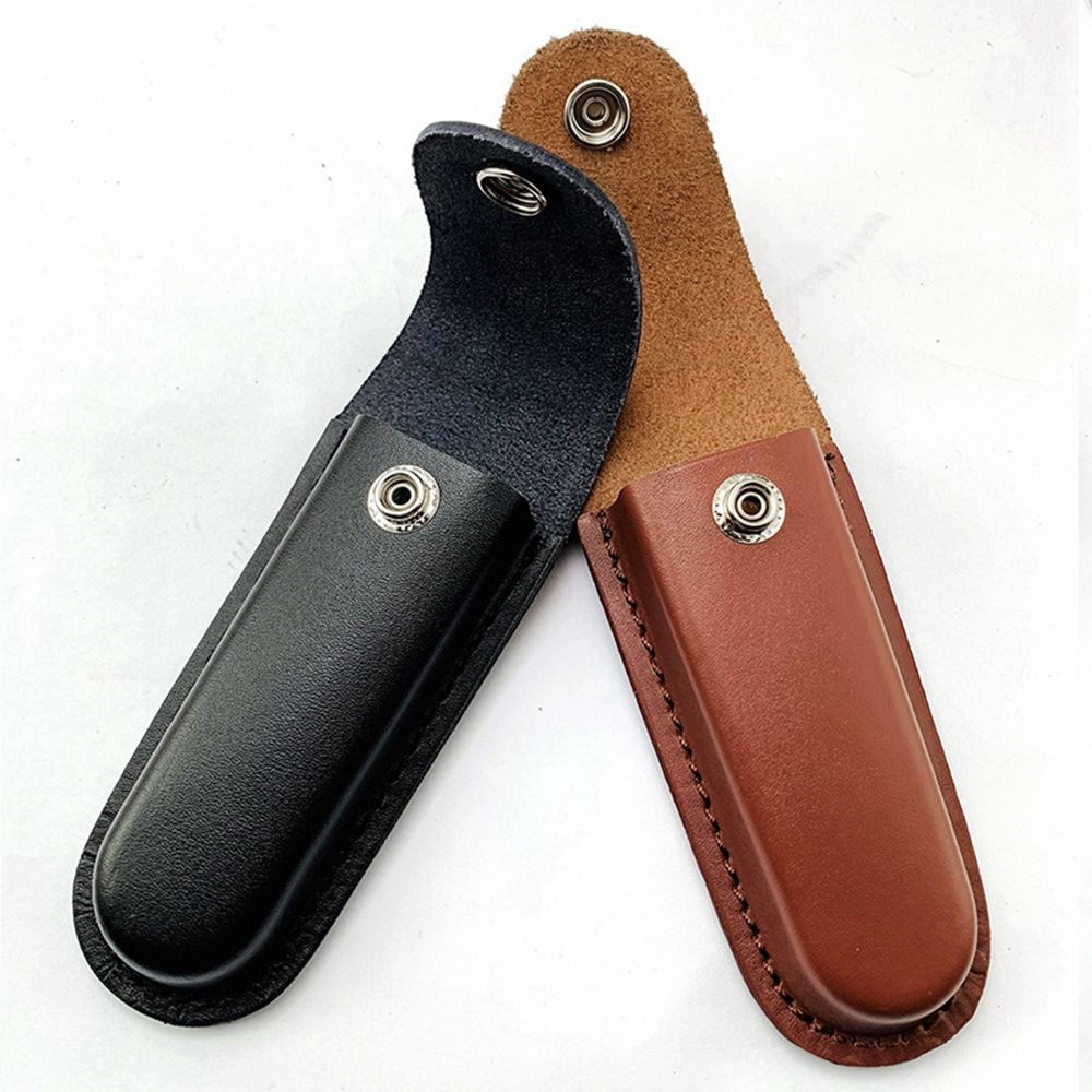 Trimming Scissor Set - Funda para cuchillo plegable marrón, herramienta