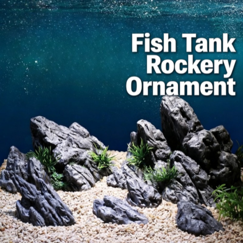 Aquarium Planted Background - Decoración para Acuario, Simulación de Piedras,