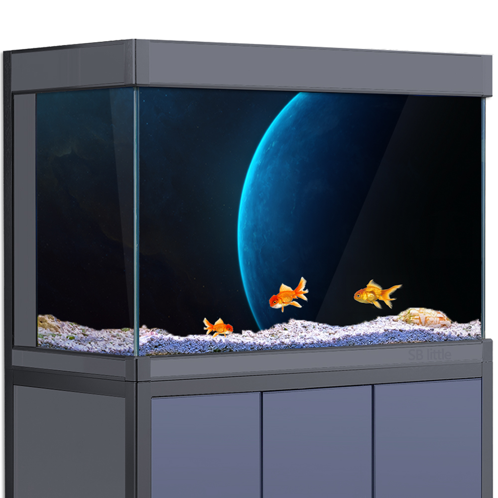 Aquarium Planet - Pegatina de fondo de acuario, decoración