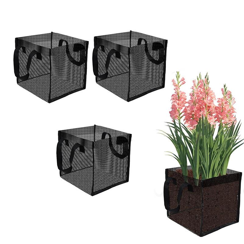 Aquarium Planting - 4 Cestas de malla negras para