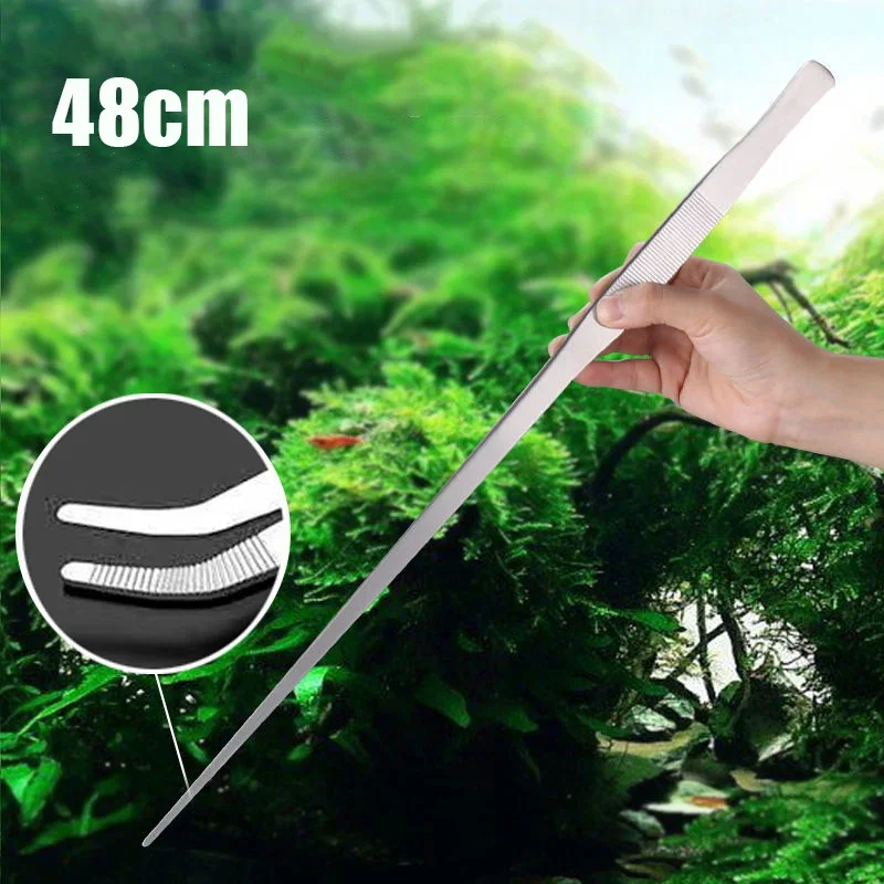 Planted Aquarium Tool Kit - Pinzas de acero inoxidable de 48cm