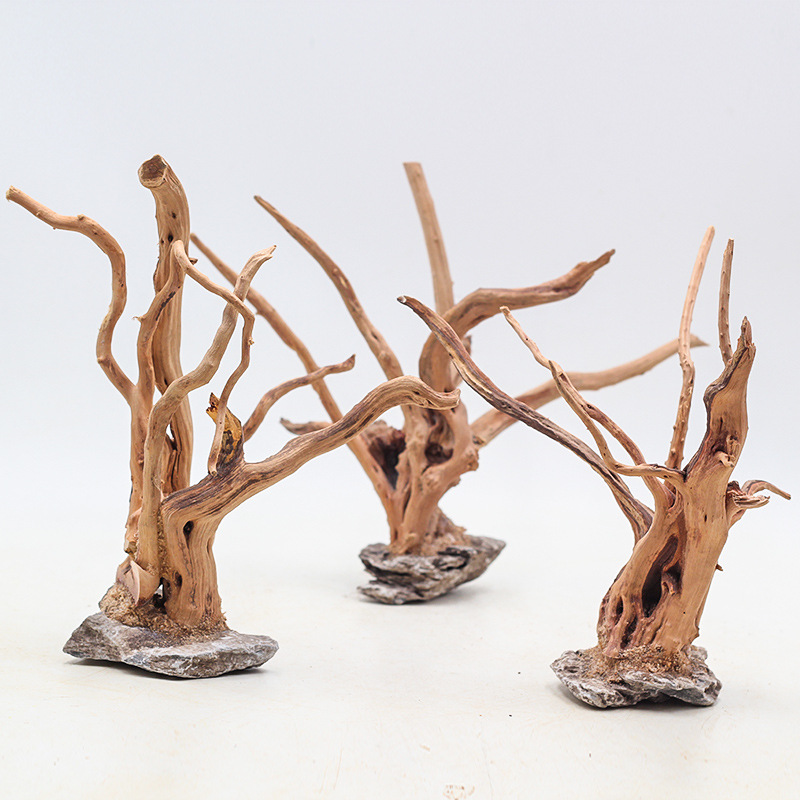 Aquarium Plant Rings - Adornos de madera para paisajismo de