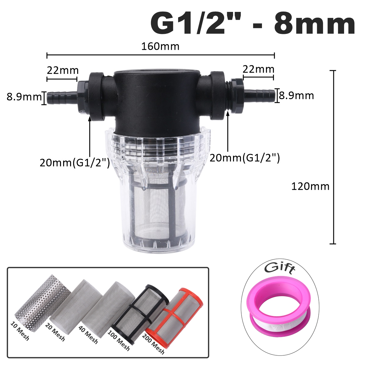 Filtro de Entrada de PVC de 8~ - Aquarium Planet reseña y precio