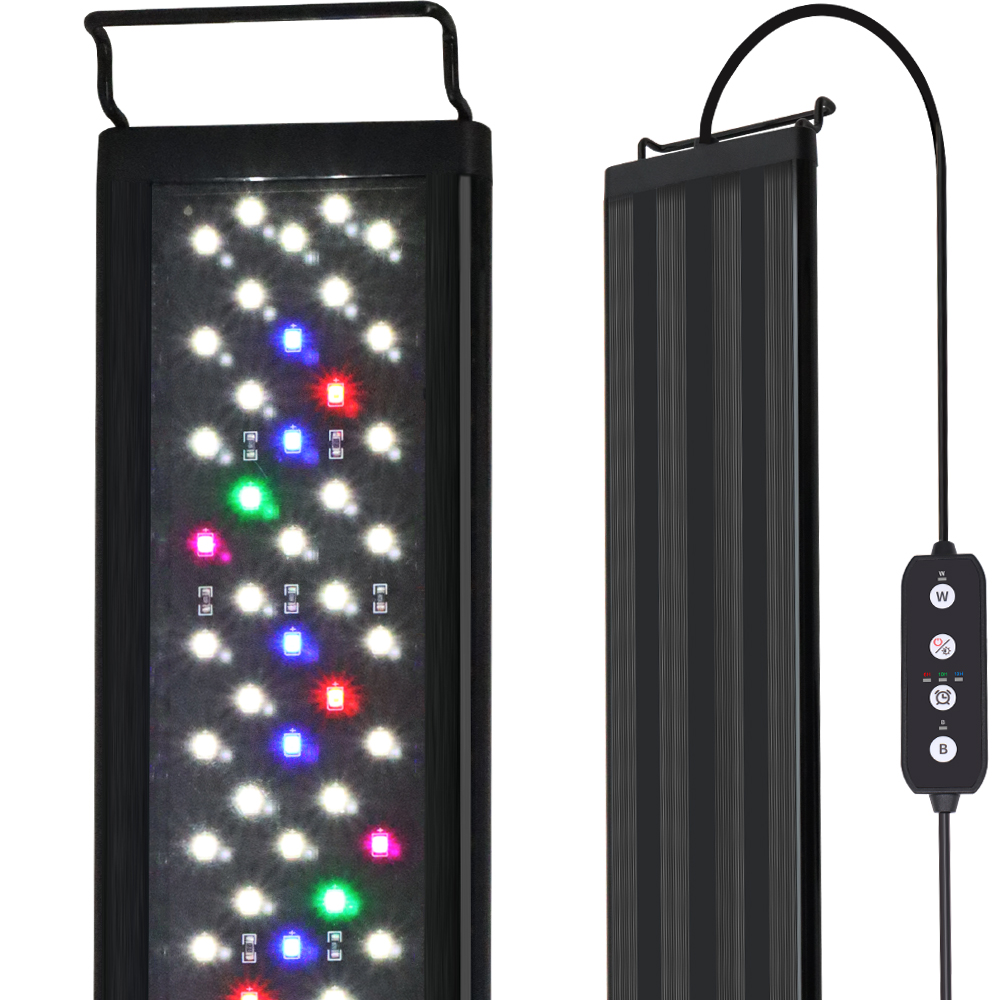 Luz LED de espectro completo p - Aquarium Plant Grow Light reseña y precio