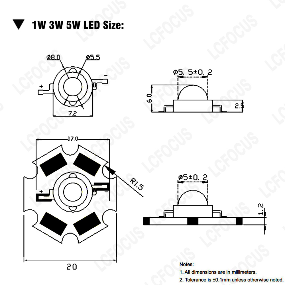 10 Uds 1W 3W 5W Chip LED blanc - Aquarium Planet reseña y precio