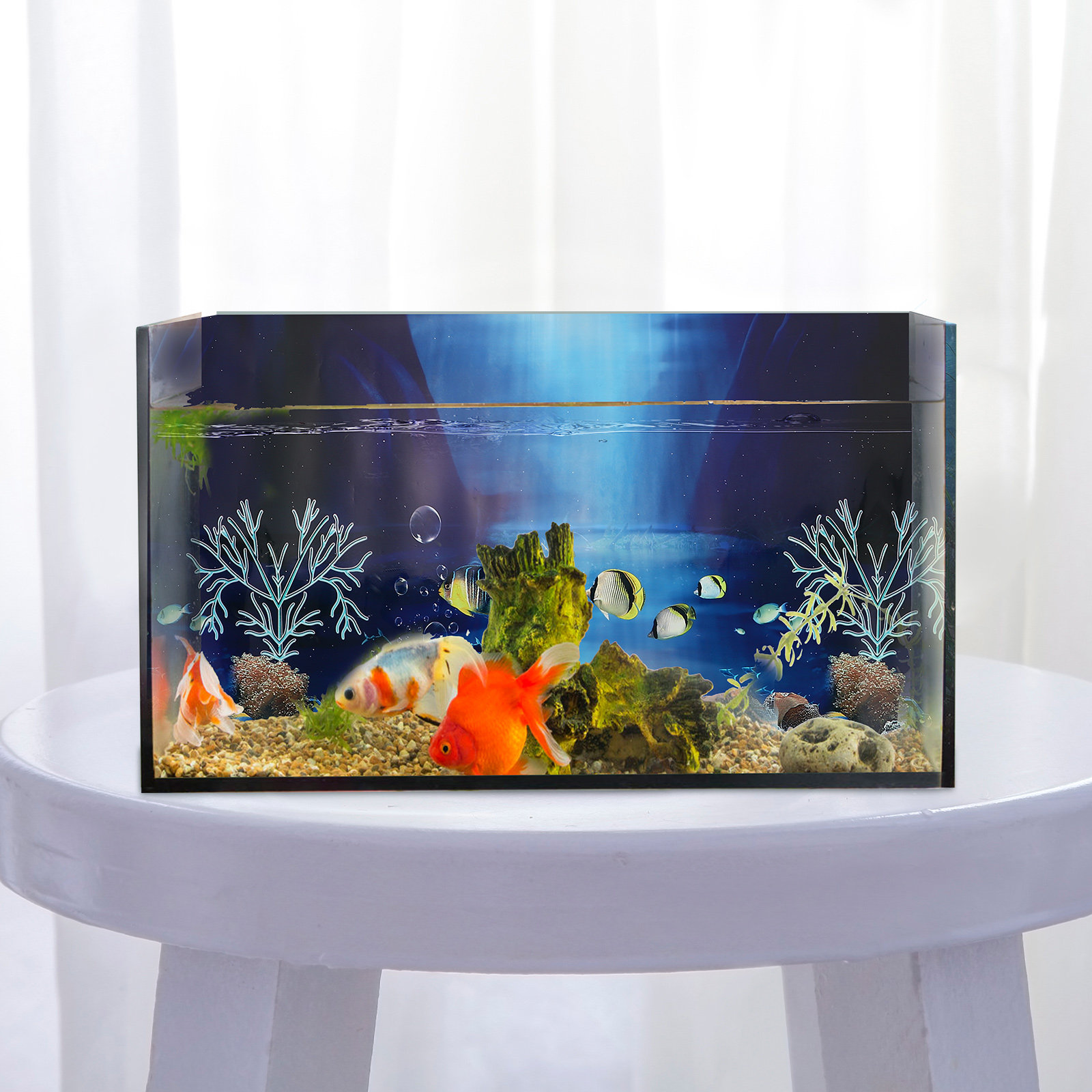 Pegatina de Fondo para Pecera, - Aquarium Planted Background reseña y precio