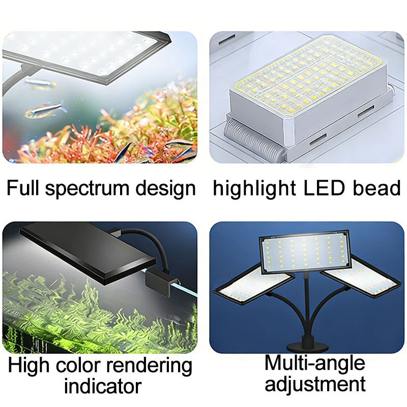 Lámpara LED de espectro comple - Aquarium Plant Grow Light reseña y precio