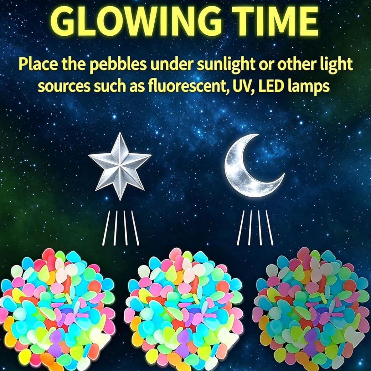 Piedras luminosas coloridas qu - Aquarium Planting reseña y precio