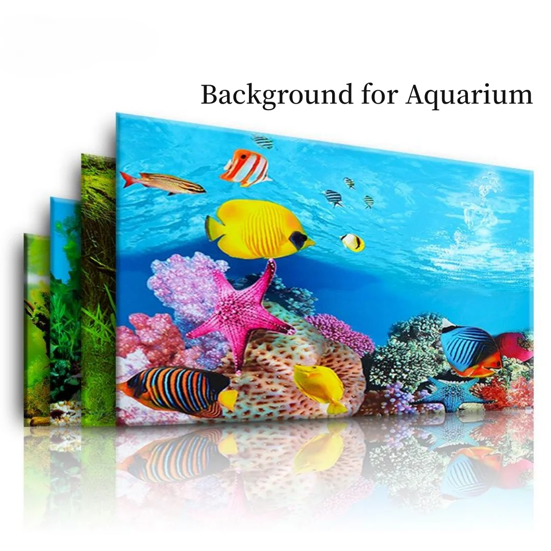 Fondo acuario pegatina 3D cart - Aquarium Planted Background reseña y precio