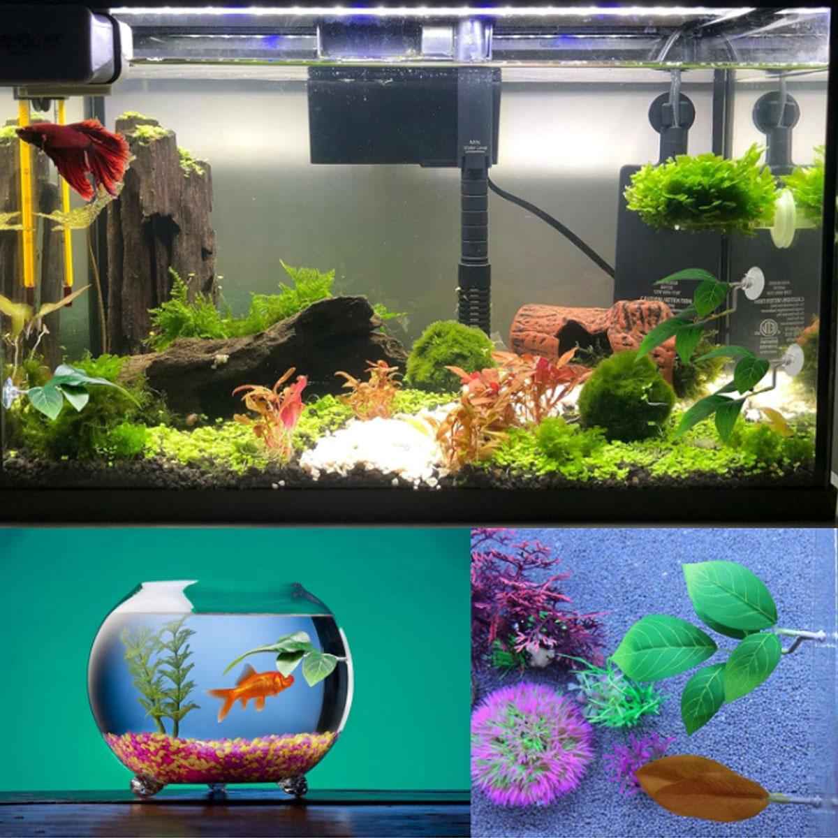 Hamaca para peces Betta, decor - Aquarium Plant Ornament reseña y precio