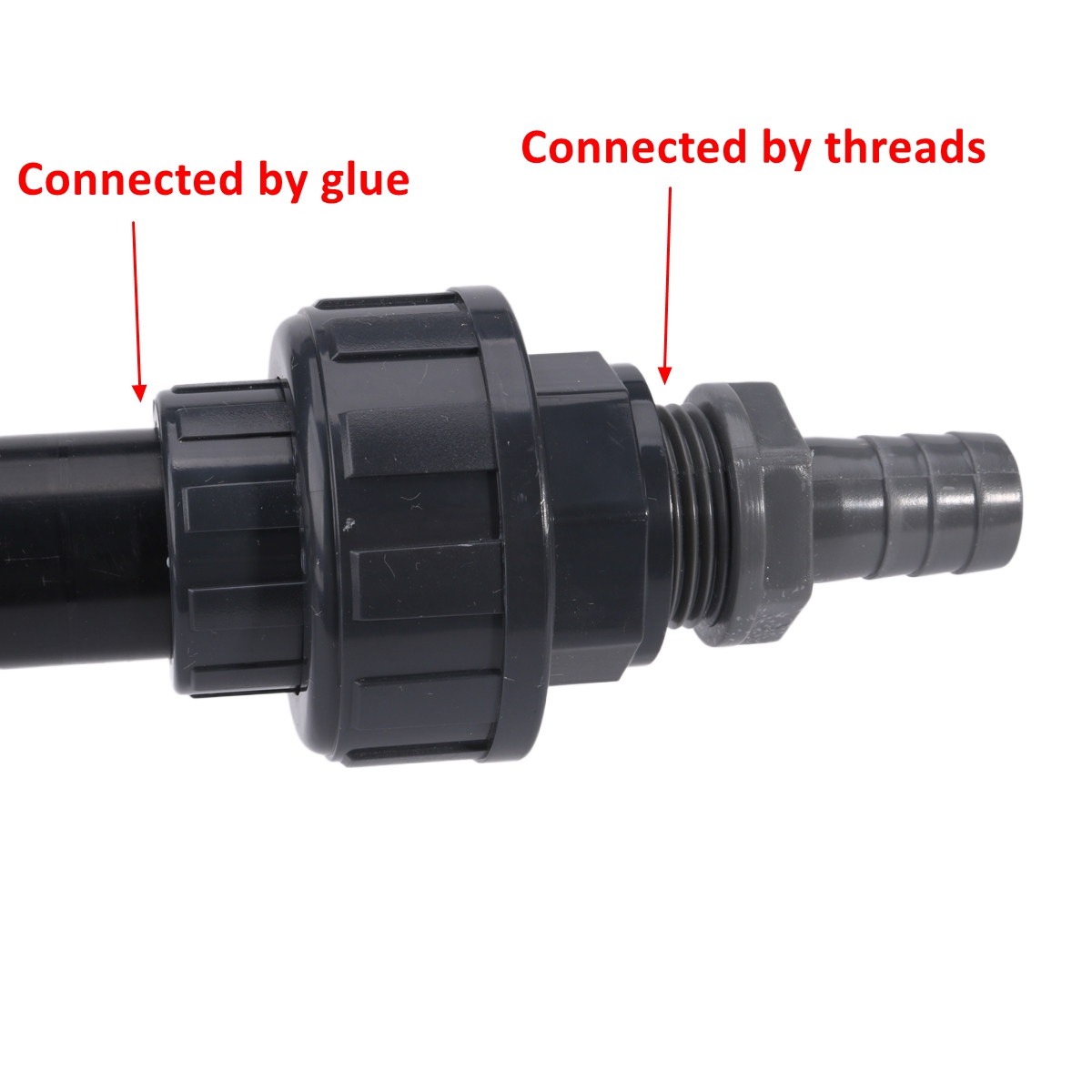 Conector de unión gris oscuro  - Aquarium Planet reseña y precio