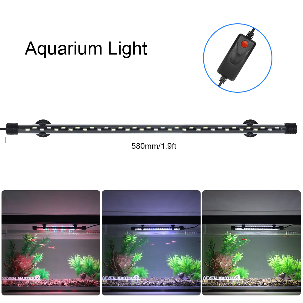 Luz LED para acuario de 58CM,  - Aquarium Plant Grow Light reseña y precio