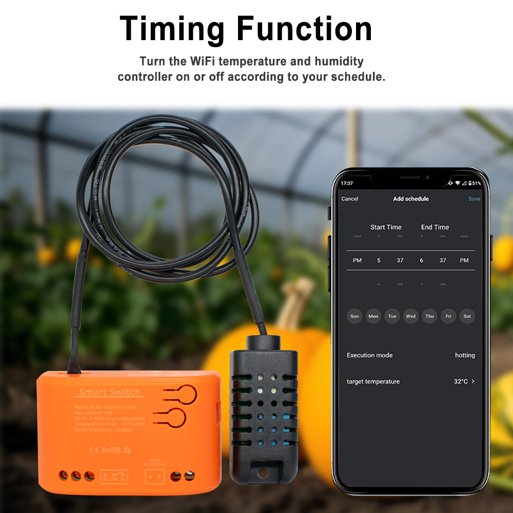 Sensor de temperatura y humeda - Aquarium Planting reseña y precio