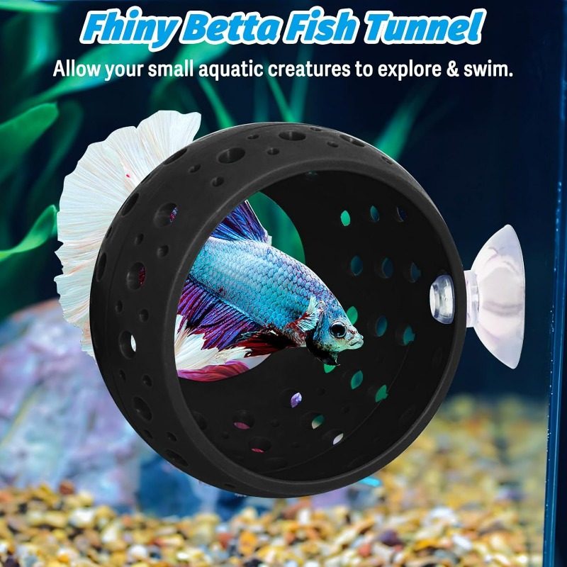 Túnel Escondite para Peces Bet - Aquarium Plant Rings reseña y precio