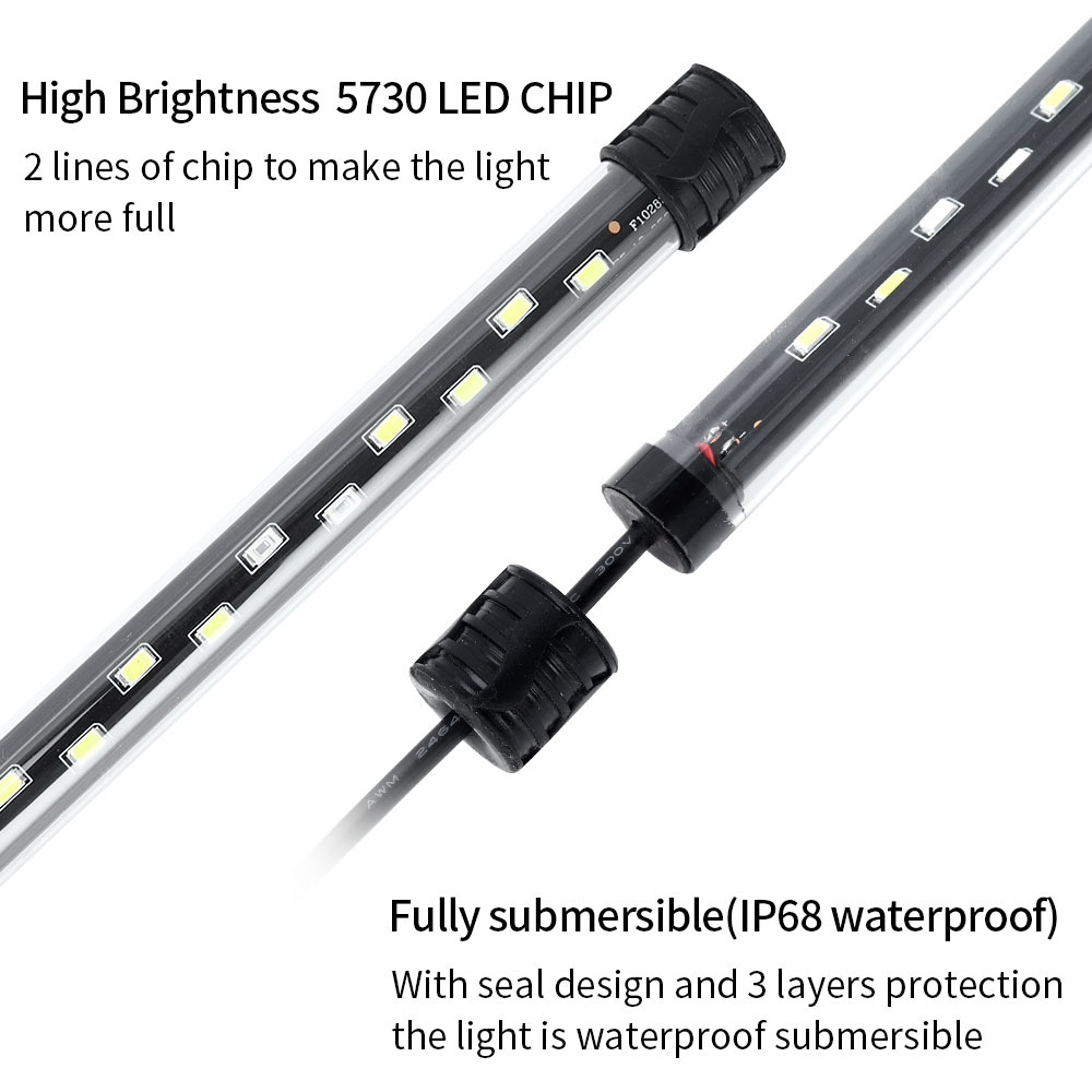 Luz LED para acuario de 90-260 - Aquarium Plant Grow Light reseña y precio