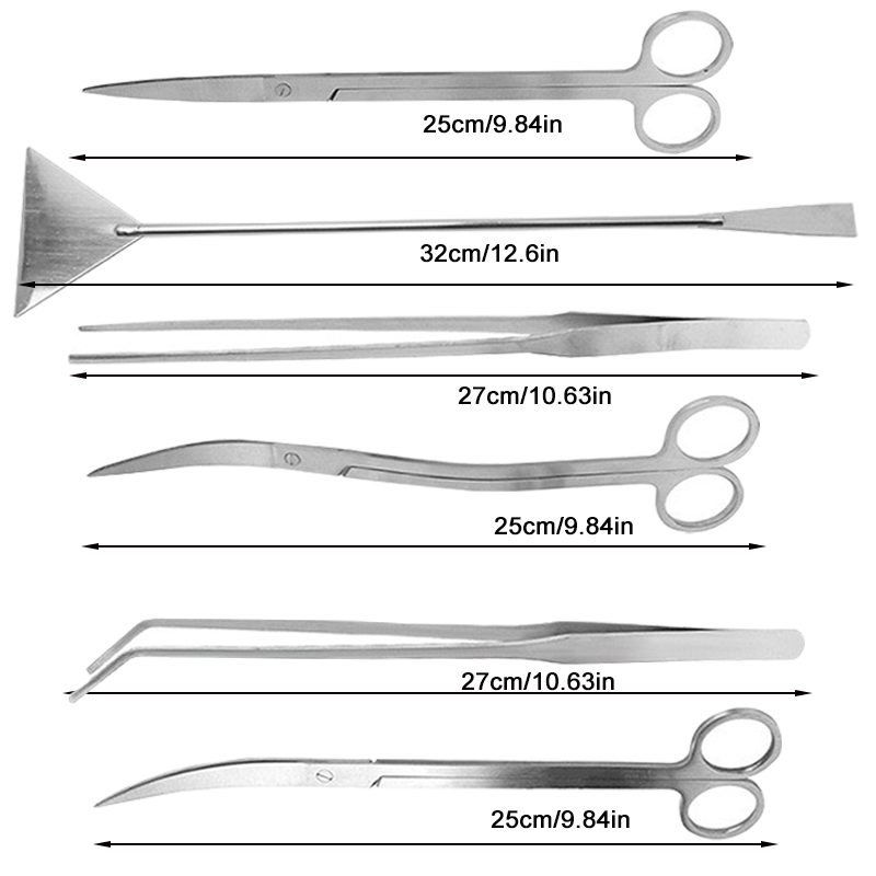 Tijeras para Acuario, Pinzas,  - Planted Aquarium Tool Kit reseña y precio