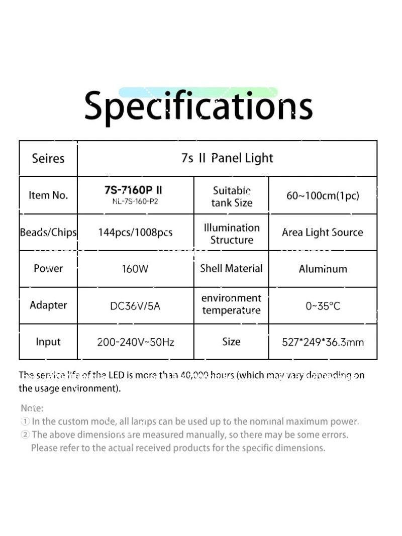 Luz LED para Acuario de 160W R - Aquarium Planting reseña y precio